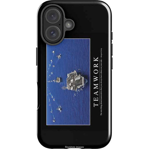 Military Inspirational Poster iPhone 16 Plus Impact Case